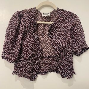 Rouje Heart Print Blouse